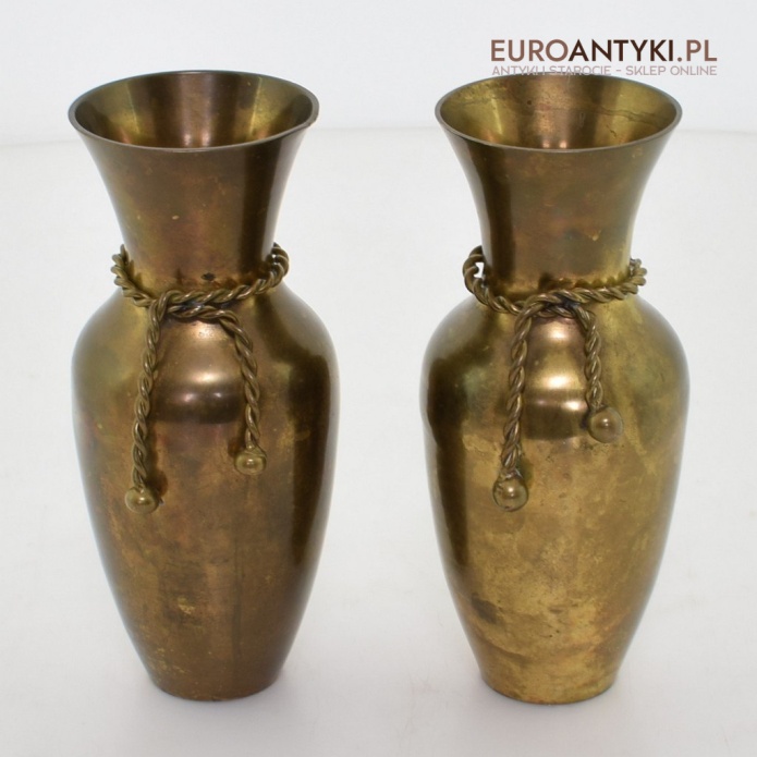 stare mosiężne wazony stare mosiężne wazony